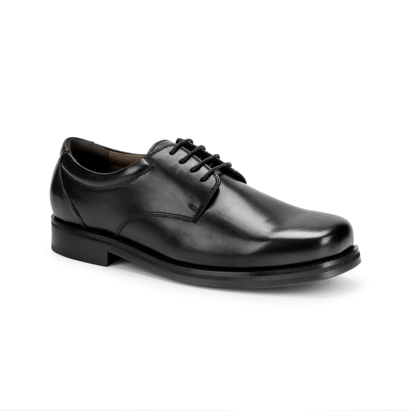 ZAPATOS GRANDES HOMBRE CUERO TWISTER XL-0-50 NEGRO - 1