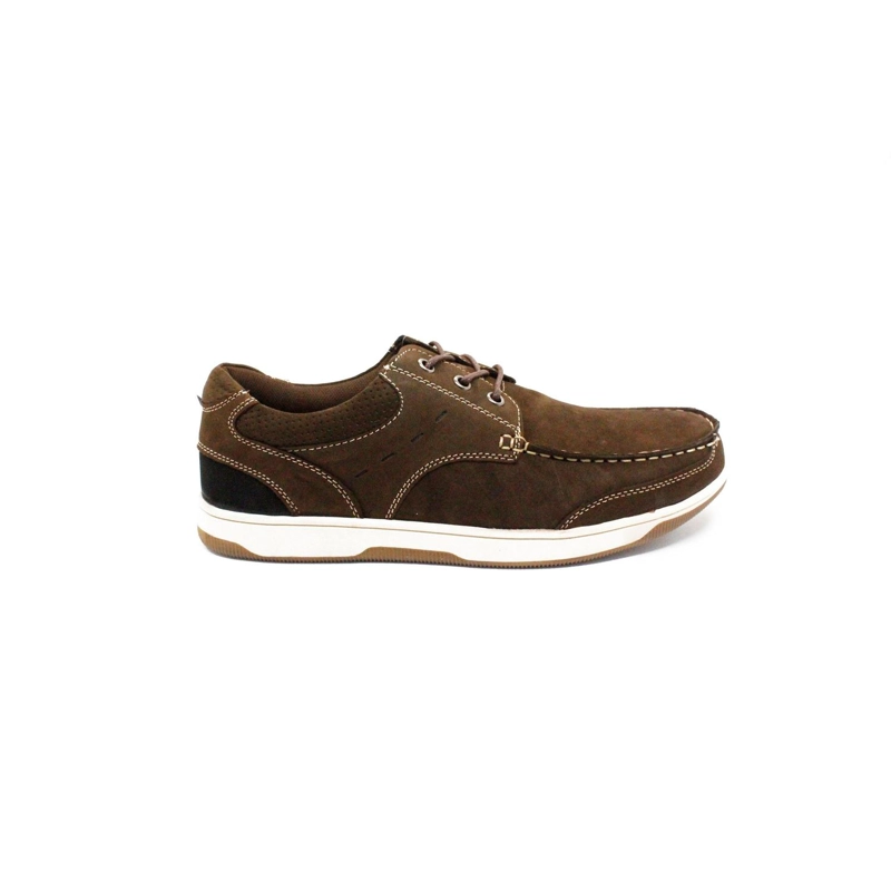 ZAPATOS NAUTICOS HOMBRE CUERO CAFE CARDINALE - 2