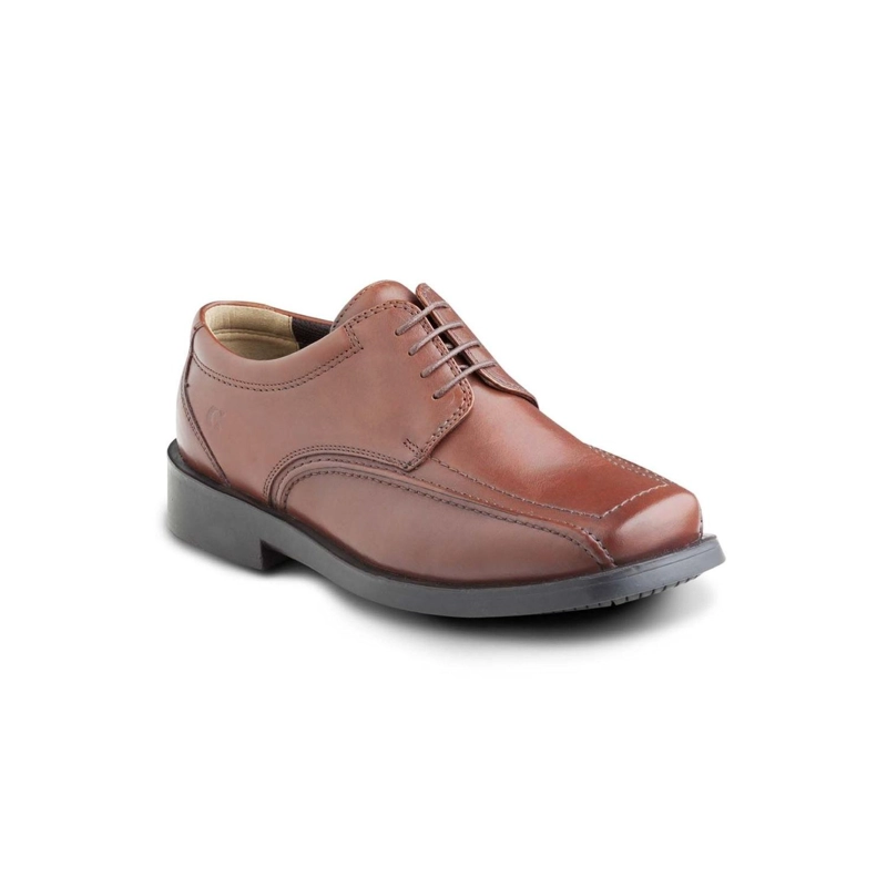 ZAPATOS HOMBRE CUERO 24 FLEX TWISTER-0-70-BRANDY ['CUERO Y TEXTIL'] - 1