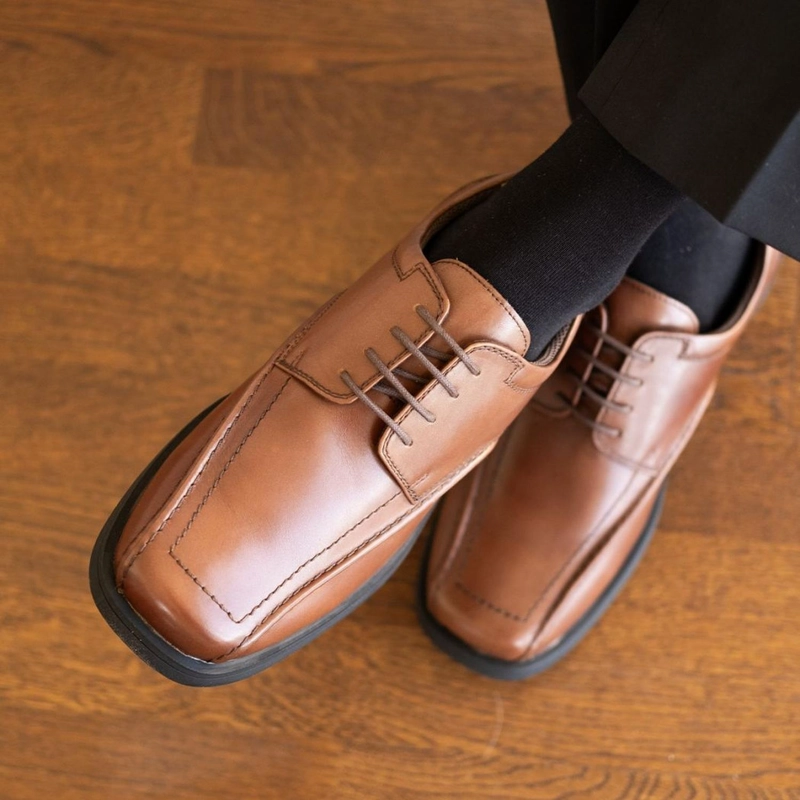ZAPATOS HOMBRE CUERO 24 FLEX TWISTER-0-70-BRANDY ['CUERO Y TEXTIL'] - 5