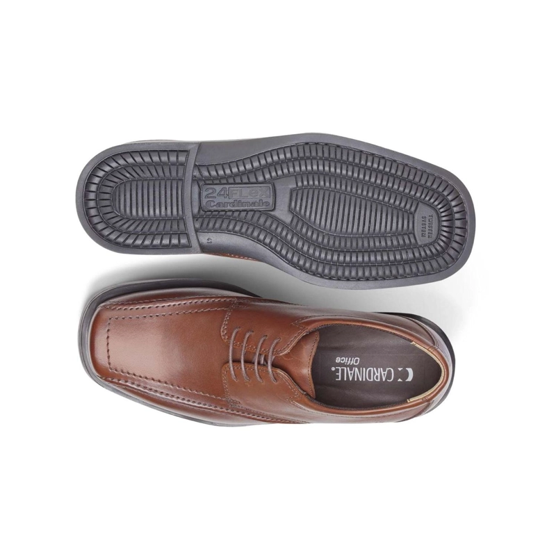 ZAPATOS HOMBRE CUERO 24 FLEX TWISTER-0-70-BRANDY ['CUERO Y TEXTIL'] - 8