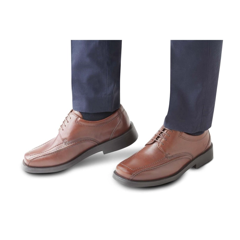 ZAPATOS HOMBRE CUERO 24 FLEX TWISTER-0-70-BRANDY ['CUERO Y TEXTIL'] - 9