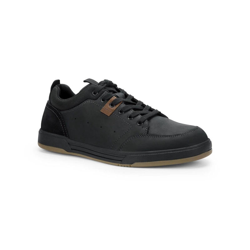 ZAPATILLAS HOMBRE CUERO GUNWALE-0-01 NEGRO - 1