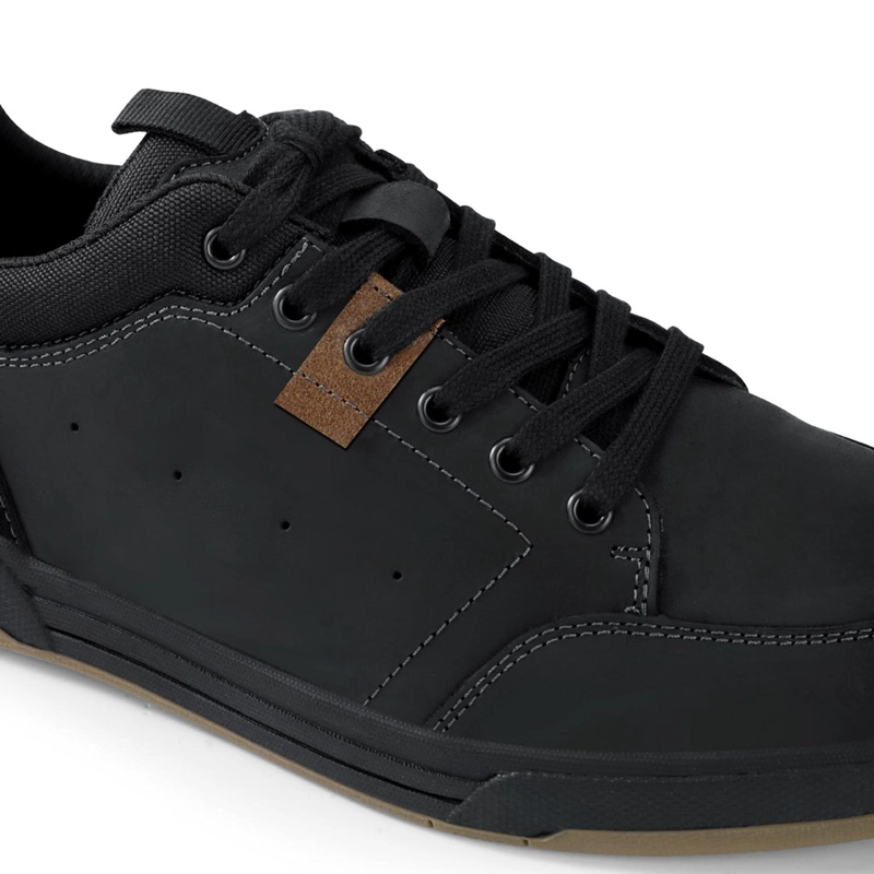 ZAPATILLAS HOMBRE CUERO GUNWALE-0-01 NEGRO - 5