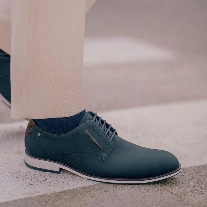 ZAPATOS HOMBRE CUERO NANTES-0-68-AZUL - 5