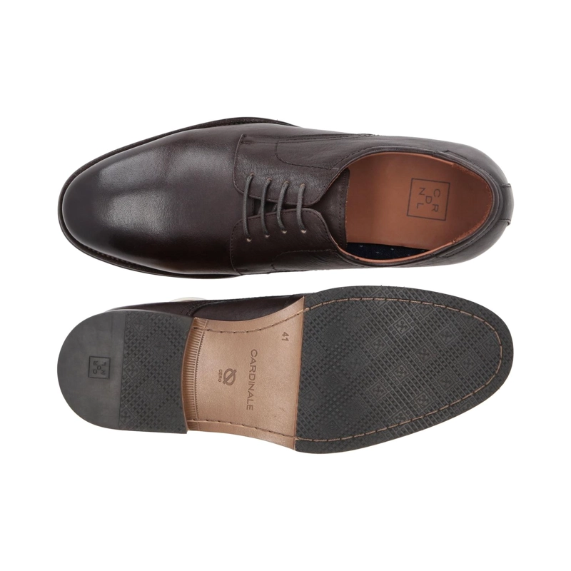 ZAPATOS HOMBRE CUERO REDDANS-0-02 CAFE - 3