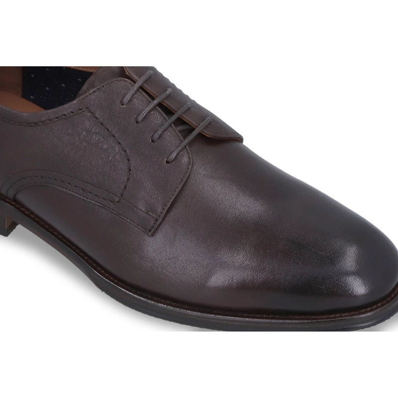 ZAPATOS HOMBRE CUERO REDDANS-0-02 CAFE - 4