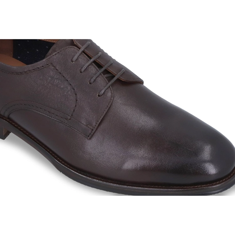 ZAPATOS HOMBRE CUERO REDDANS-0-02 CAFE - 4