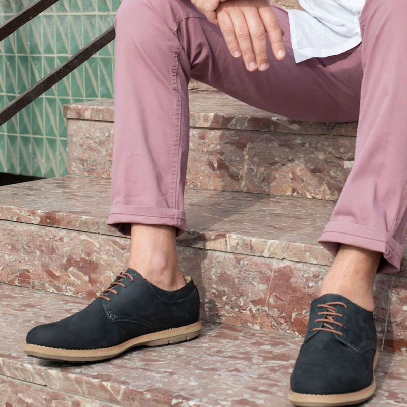 ZAPATOS HOMBRE CUERO DOZZA-0-03-NEGRO ['TEXTIL'] - 6