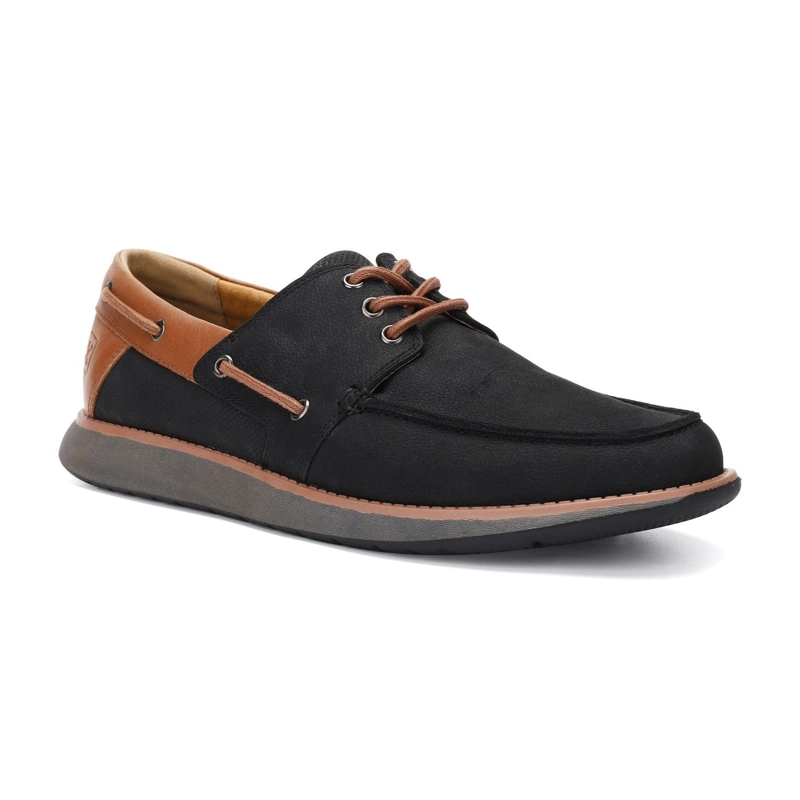 ZAPATOS HOMBRE CUERO RESTON-0-04 NEGRO - 1