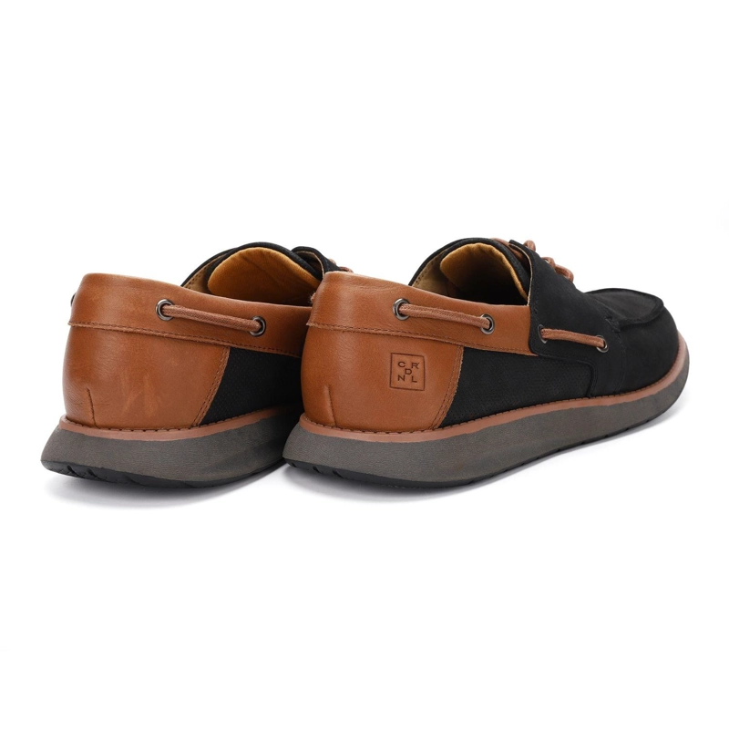 ZAPATOS HOMBRE CUERO RESTON-0-04 NEGRO - 6