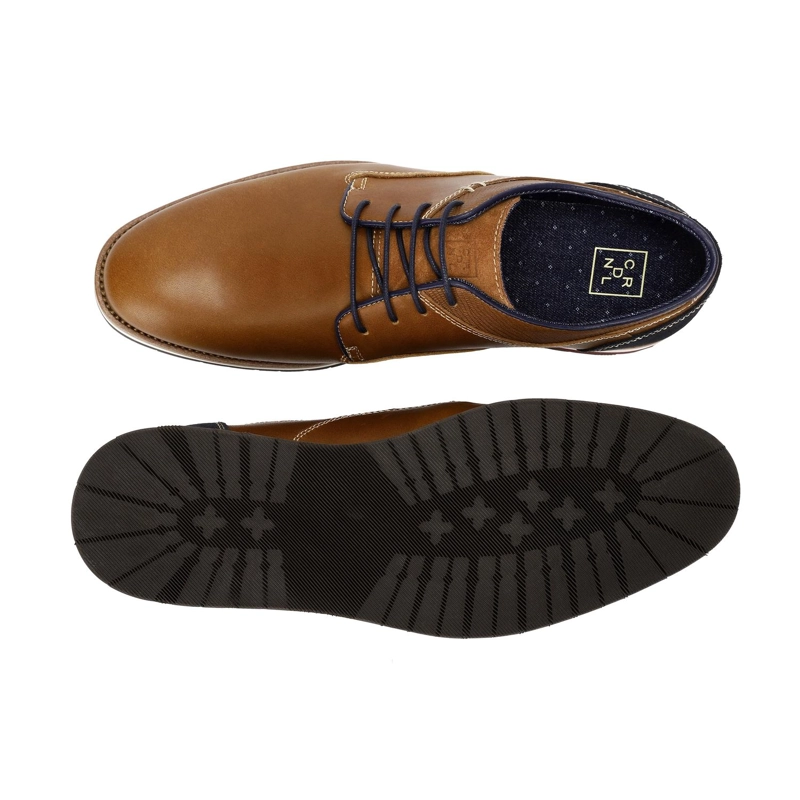 ZAPATOS HOMBRE CUERO SHELFORD-0-04 BRANDY - 3