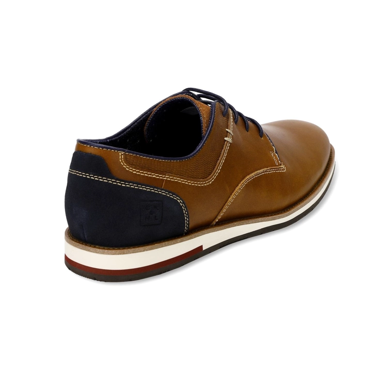 ZAPATOS HOMBRE CUERO SHELFORD-0-04 BRANDY - 4