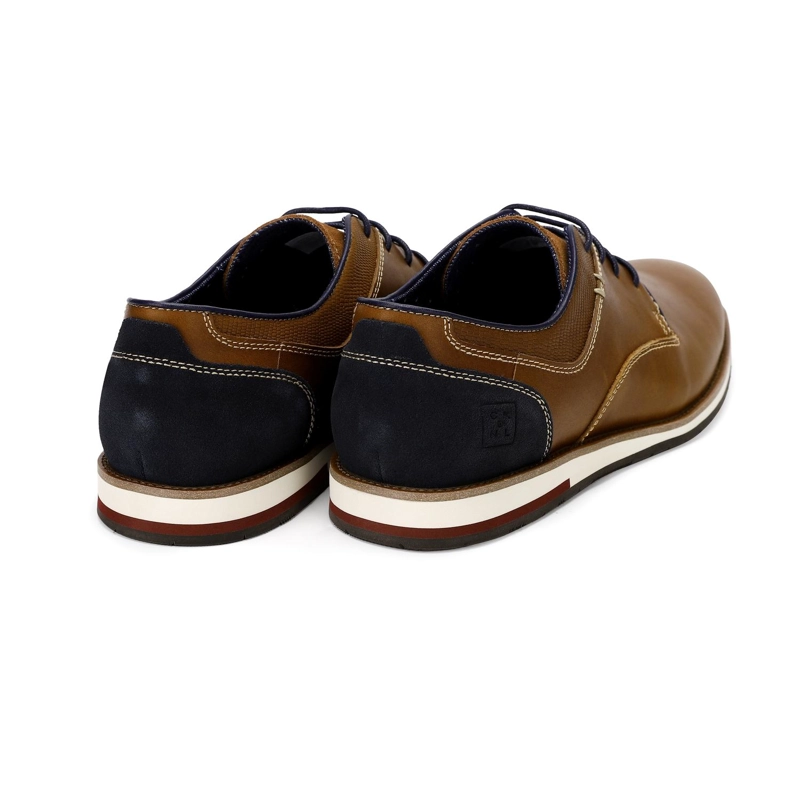 ZAPATOS HOMBRE CUERO SHELFORD-0-04 BRANDY - 5