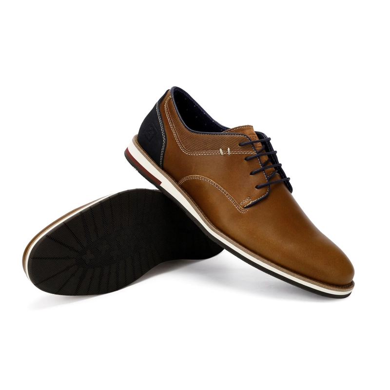 ZAPATOS HOMBRE CUERO SHELFORD-0-04 BRANDY - 6