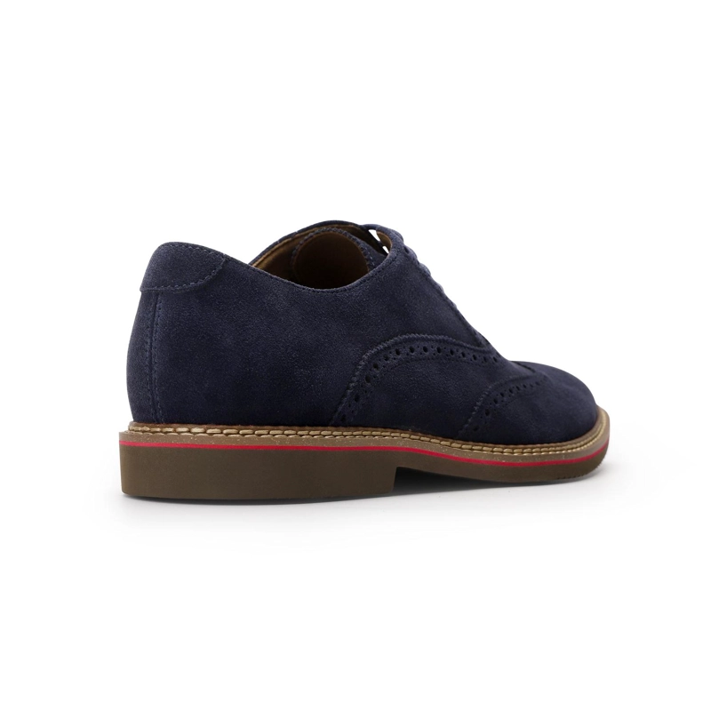ZAPATOS HOMBRE OXFORD CUERO BRUSSELS-0-01 AZUL ['TEXTIL'] - 4