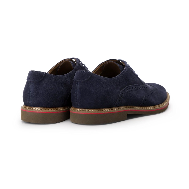 ZAPATOS HOMBRE OXFORD CUERO BRUSSELS-0-01 AZUL ['TEXTIL'] - 5