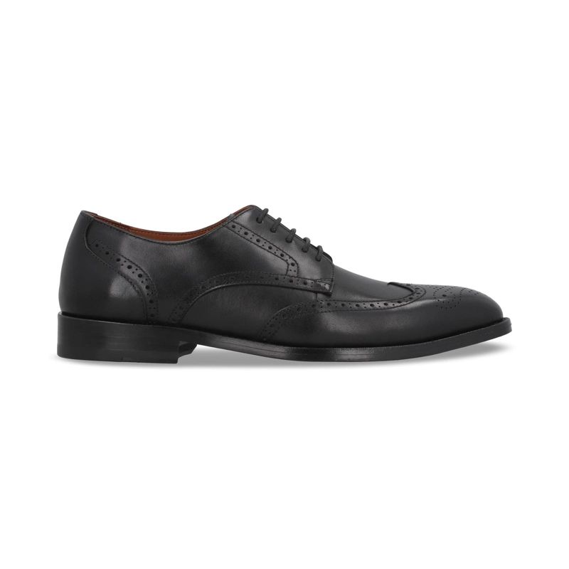 ZAPATOS FORMAL HOMBRE SUELA CUERO DOMMER-0-06 NEGRO - 2