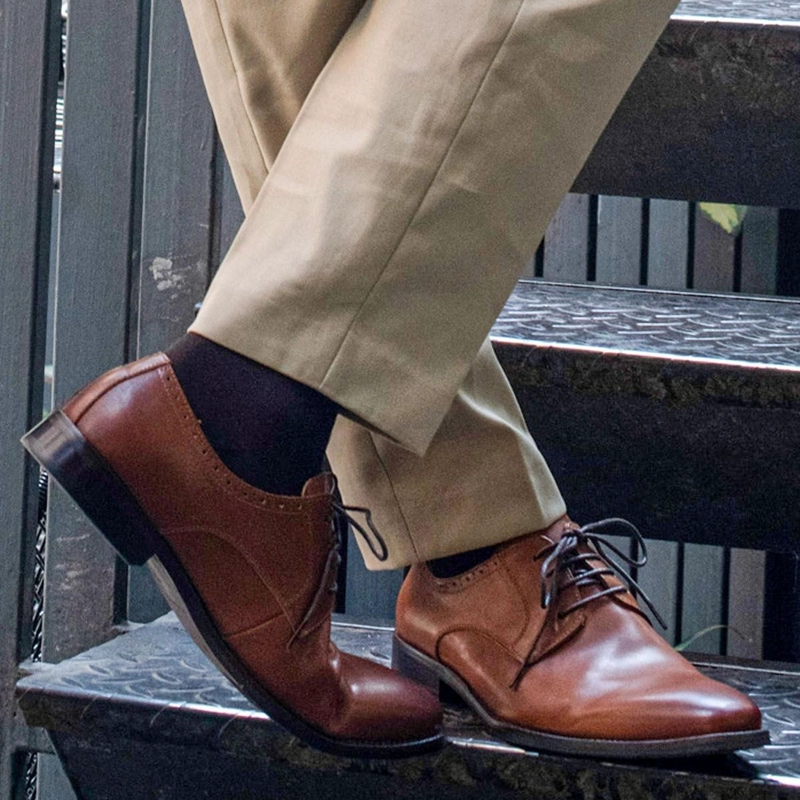 ZAPATOS HOMBRE CUERO RADFORD-0-04 BRANDY ['TEXTIL'] - 4