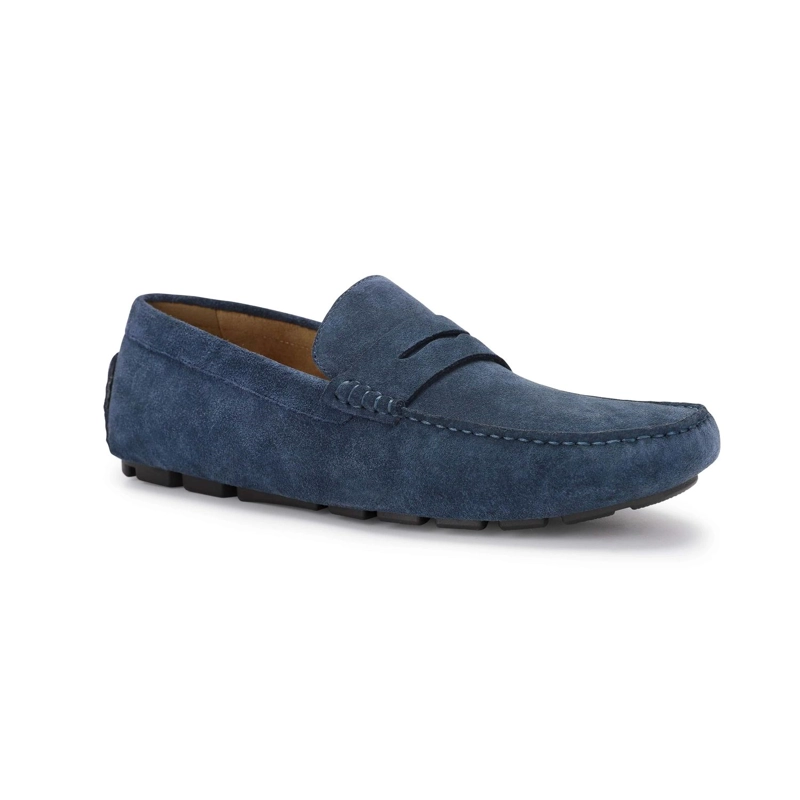 MOCASINES DRIVER HOMBRE CUERO SAND-4-02 AZUL - 1