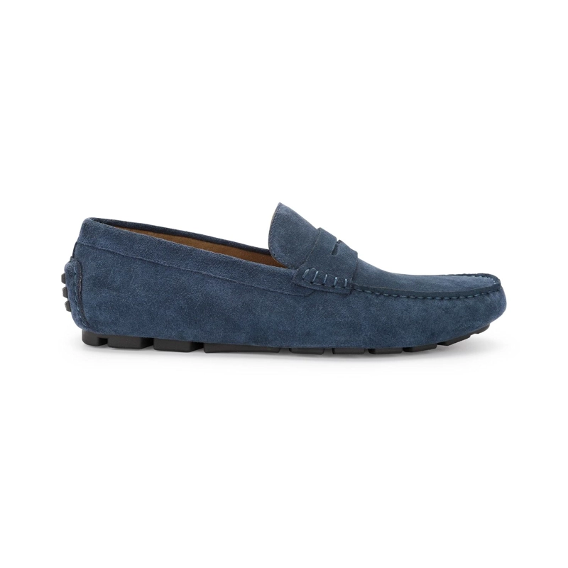 MOCASINES DRIVER HOMBRE CUERO SAND-4-02 AZUL - 2