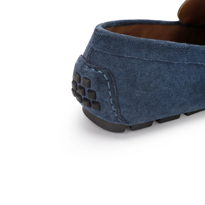 MOCASINES DRIVER HOMBRE CUERO SAND-4-02 AZUL - 5