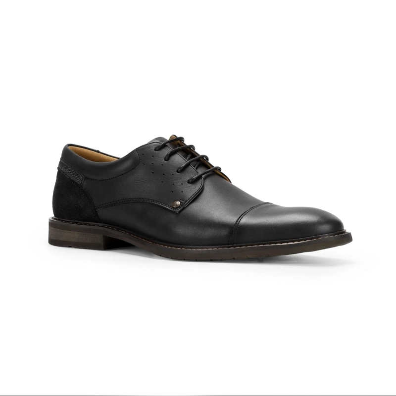 ZAPATOS HOMBRE CUERO CORKTOWN-0-02 NEGRO - 1