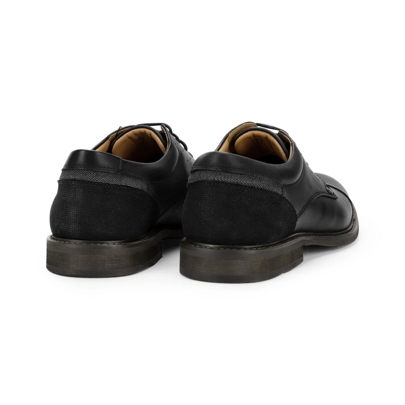 ZAPATOS HOMBRE CUERO CORKTOWN-0-02 NEGRO - 4