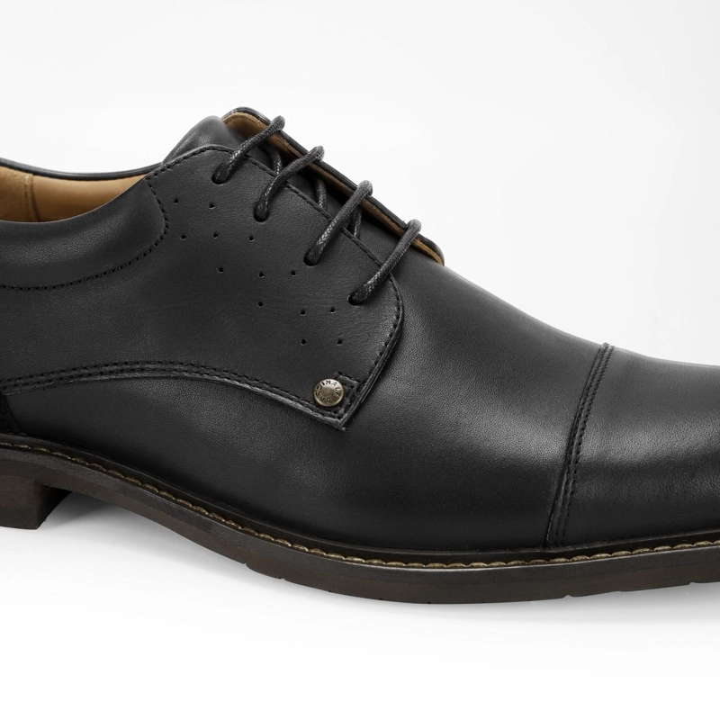 ZAPATOS HOMBRE CUERO CORKTOWN-0-02 NEGRO - 5