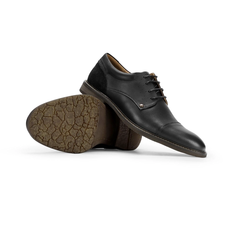ZAPATOS HOMBRE CUERO CORKTOWN-0-02 NEGRO - 6