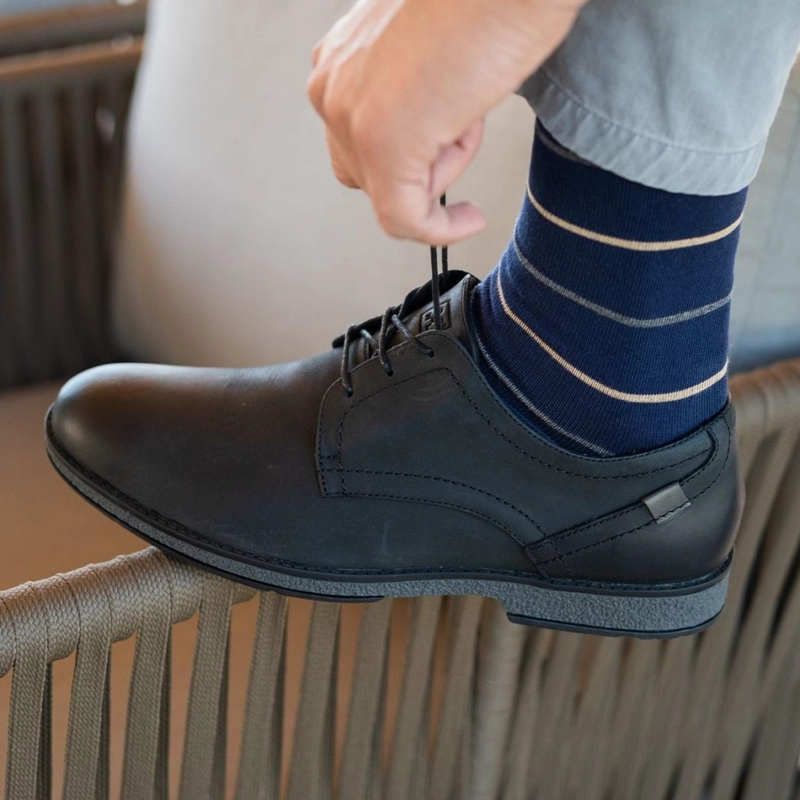 ZAPATOS HOMBRE CUERO CARVEN-0-02-NEGRO ['TEXTIL'] - 4