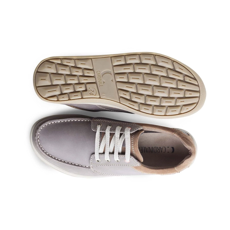 ZAPATOS HOMBRE CUERO ARNO-0-01-GRIS - 3