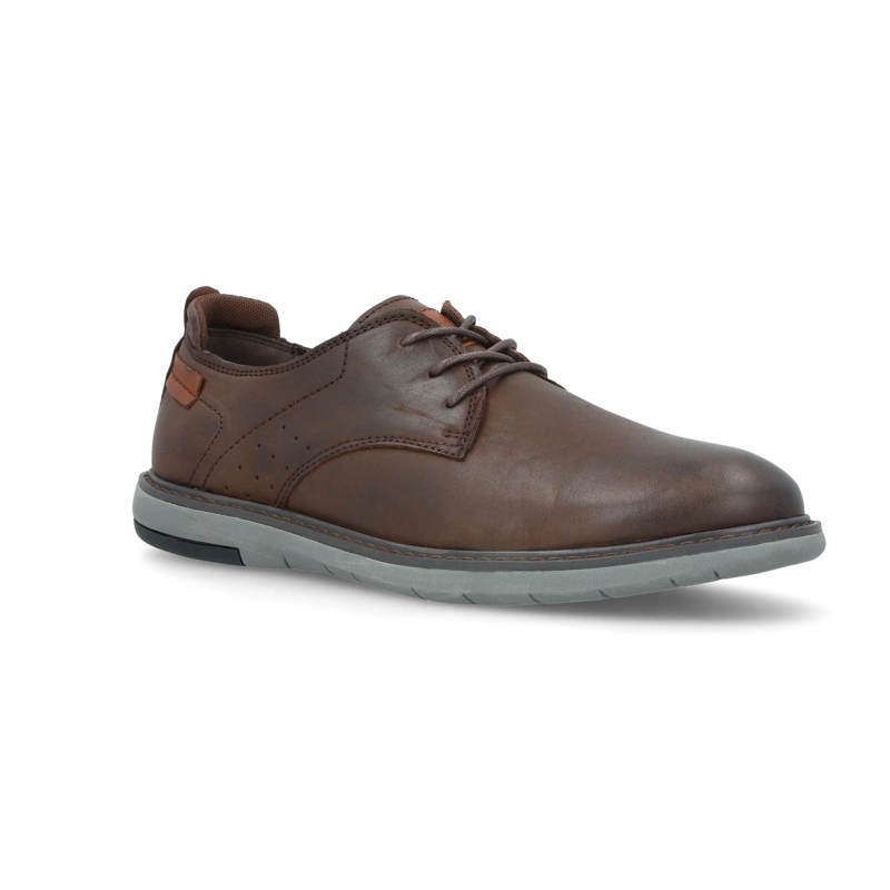 ZAPATOS HOMBRE CUERO GAND-0-50 CAFE - 1
