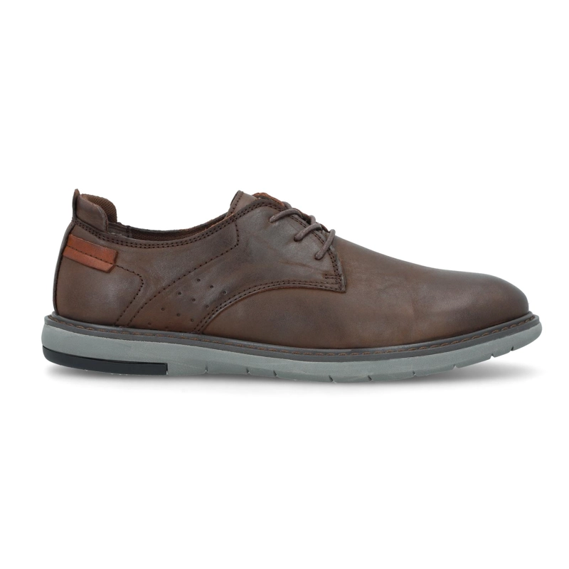 ZAPATOS HOMBRE CUERO GAND-0-50 CAFE - 2