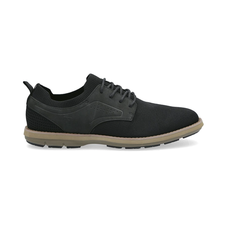 ZAPATOS HOMBRE CUERO TEJIDO DOZZA-0-19 NEGRO - 2