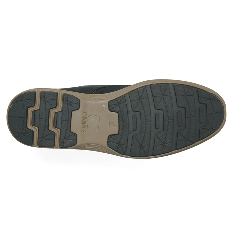 ZAPATOS HOMBRE CUERO TEJIDO DOZZA-0-19 NEGRO - 3