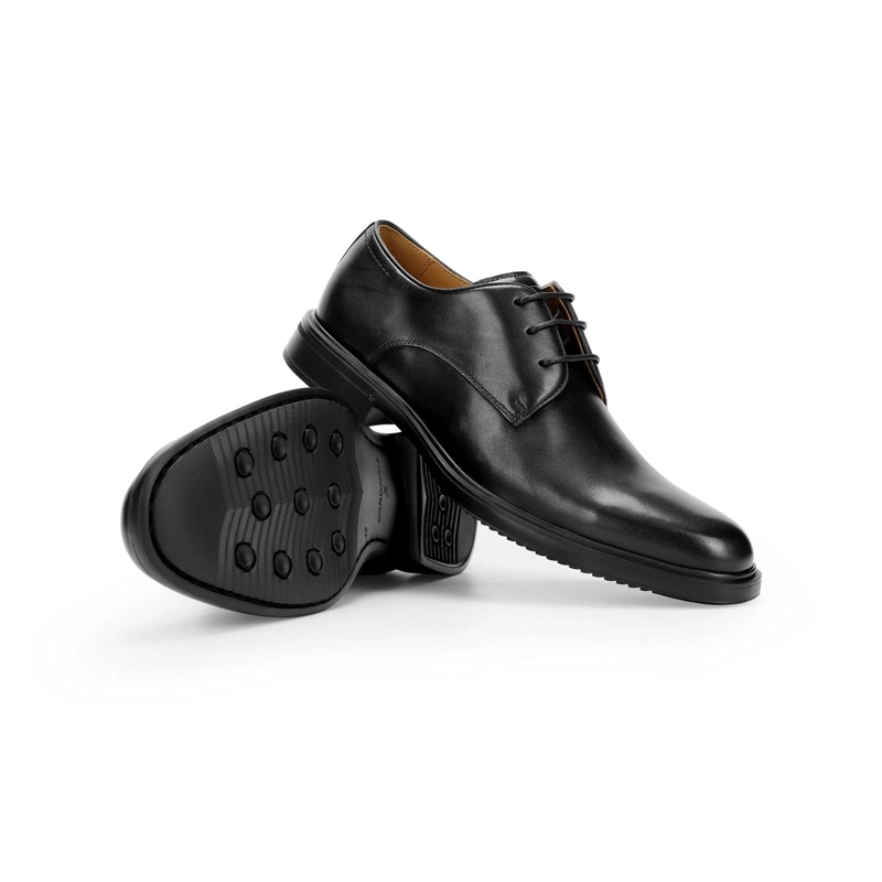 ZAPATOS HOMBRE CUERO EXXER-0-01 NEGRO - 6