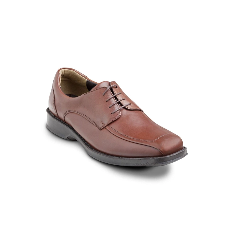 ZAPATOS HOMBRE CUERO 24 FLEX FINANCIAL-0-51-BRANDY - 1