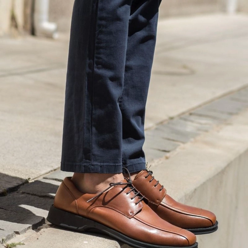 ZAPATOS HOMBRE CUERO 24 FLEX FINANCIAL-0-51-BRANDY - 5