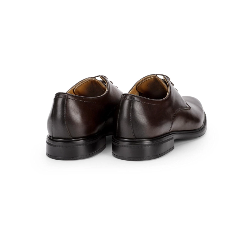 ZAPATOS FORMALES HOMBRE CUERO CAFE OSCURO EXXER CARDINALE - 4