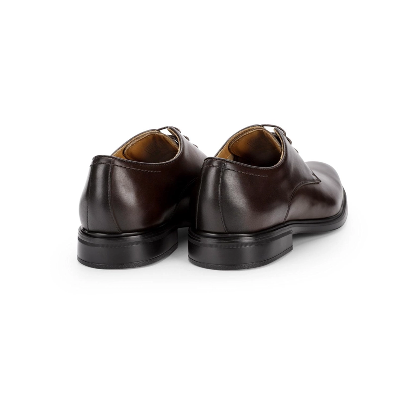 ZAPATOS HOMBRE CUERO EXXER-0-01 CAFE - 4