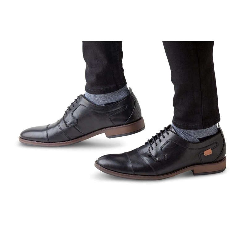 ZAPATOS HOMBRE CUERO NANTES-0-67-NEGRO ['TEXTIL'] - 4