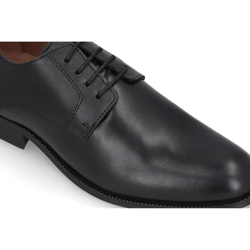 ZAPATOS HOMBRE CUERO HACKNEY-0-01 NEGRO CARDINALE - 4