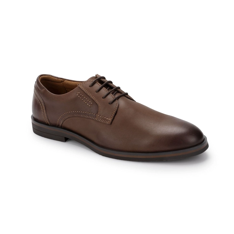 ZAPATOS HOMBRE CUERO BALTIMORE-0-04 CAFE - 1