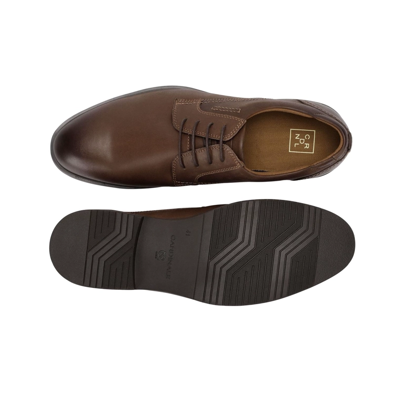 ZAPATOS HOMBRE CUERO BALTIMORE-0-04 CAFE - 3