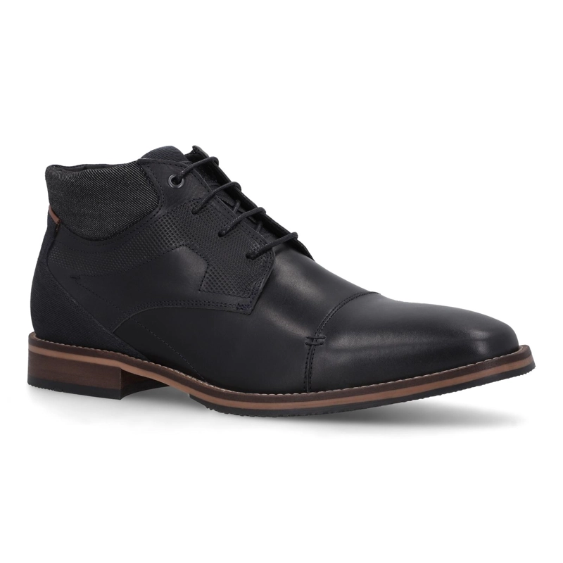 ZAPATOS HOMBRE CUERO BRUMMEN-6-09 NEGRO BULLBOXER - 1