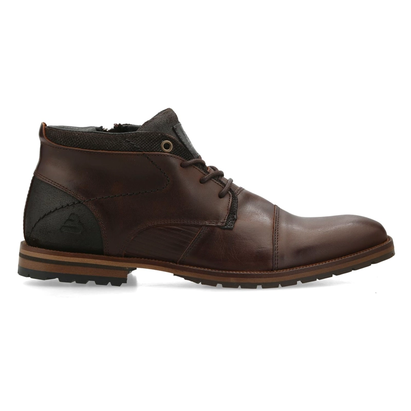 BOTINES HOMBRE CUERO HOBARD-6-43 CAFE  BULLBOXER - 2