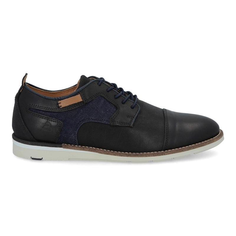 ZAPATOS HOMBRE CUERO CORDONES ELASTICADOS PLOCE-0-30 NEGRO BULLBOXER - 2
