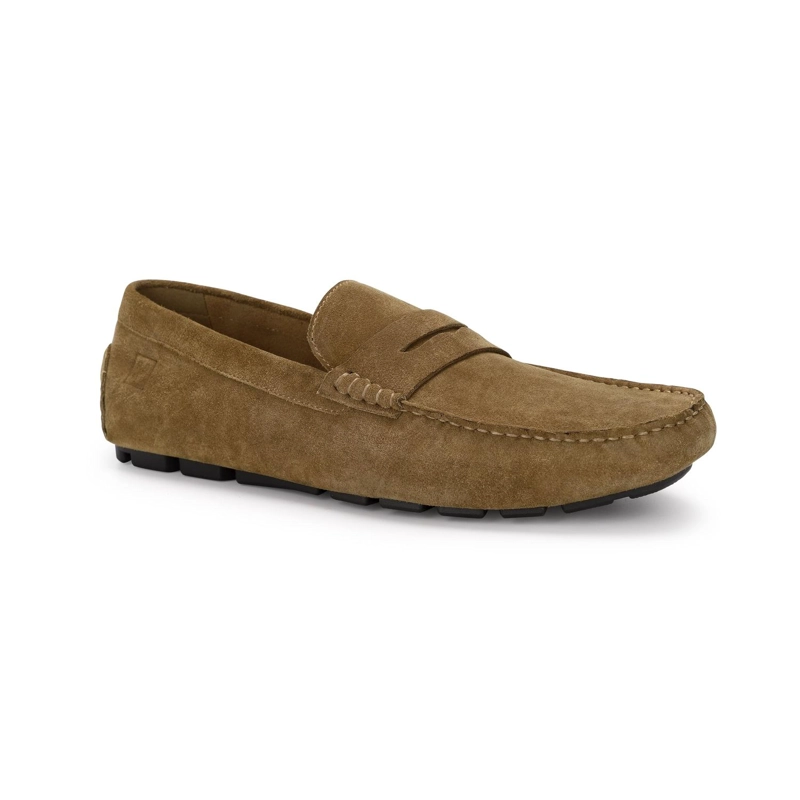 MOCASINES DRIVER HOMBRE CUERO SAND-4-02 CAFE - 1