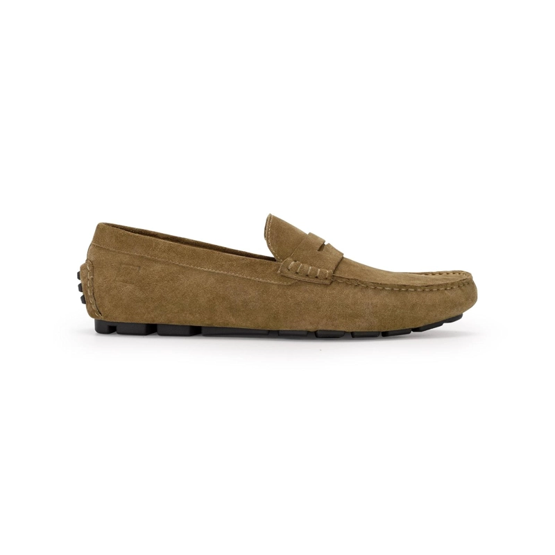 MOCASINES DRIVER HOMBRE CUERO SAND-4-02 CAFE - 2
